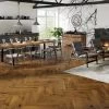 Natura Herringbone Oak Brown Sugar -Flooring Specialty Store Barlinek Herringbone Oak Brown Sugar 110mm Engineered Parquet Flooring Room