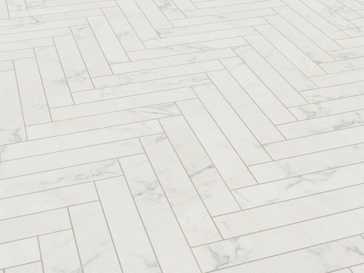 Karndean Knight Tile Glacial Marble Herringbone